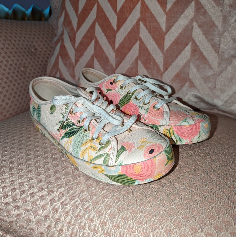 Keds + Rifle Paper Company Floral Sneakers Size 7